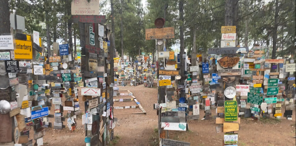 Watson Lake signpost forest